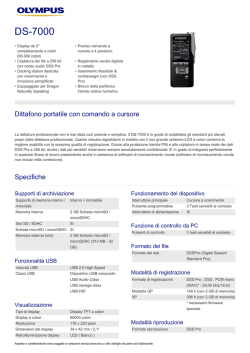 Scheda tecnica prodotto