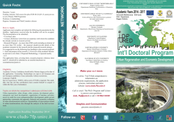 Brochure - CLUDs - Università degli Studi Mediterranea