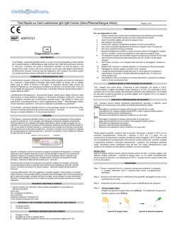 Test Rapido su Card Leishmania IgG/ IgM Combo (Siero/Plasma