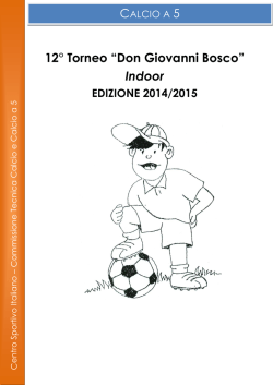 Elenco squadre iscritte e norme organizzative