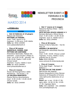Newsletter 03.2014 - Campeggio Comunale Estense, Home