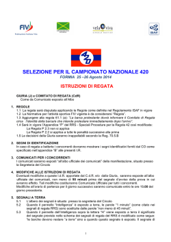 IDR SELEZIONE 420 - Circolo Nautico Vela Viva
