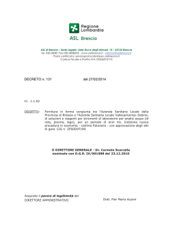 DECRETO n. 131 del 27/02/2014