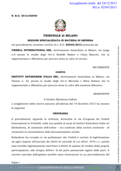 scarica la sentenza - Giurisprudenza delle imprese