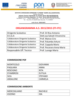 organigramma 2014/2015 - " E. Fermi"