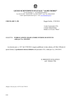 circ 290 decreto pubblicaz grad interna def ata