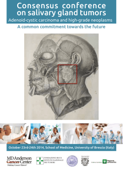 Consensus conference on salivary gland tumors