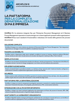 Scheda Archiflow 8
