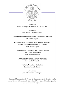 POF Licei 2014/15 - Istituto Sociale