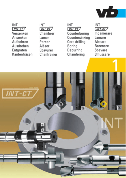 INT Versenken Ansenken Aufbohren Ausdrehen Entgraten