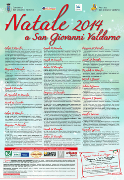 Scarica il programma delle prossime manifestazioni natalizie.