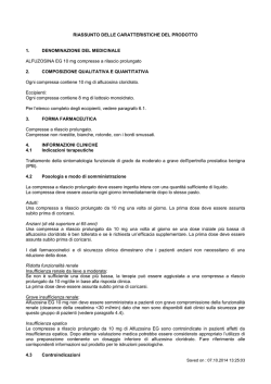 Specialit&agrave; medicinale ALFUZOSINA EG