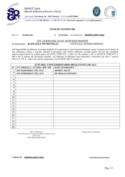 Pag. 1/1 UFFICIO NOTIFICHE MARIGLIANO (NA) UFF. DI RISCOSS
