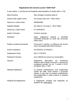 Clicca qui per leggere il regolamento del concorso.