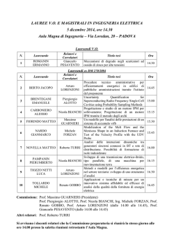 lista - Ingegneria Energetica e Ingegneria Elettrica