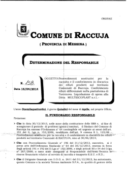 COMUNE DI RACCUJA