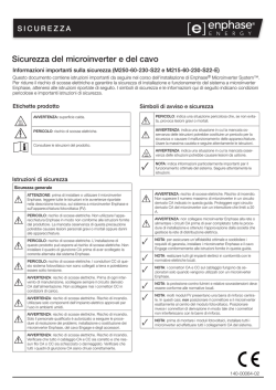 Sicurezza del microinverter e del cavo