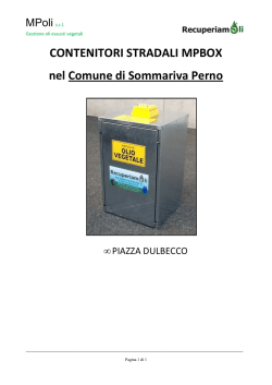 CONTENITORI STRADALI MPBOX SOMMARIVA PERNO