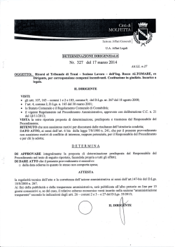 Scarica Allegato - Comune di Molfetta