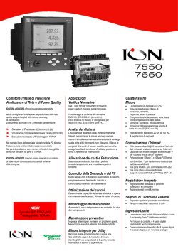 Analizzatore di Rete e Contatore Trifase serie 7550