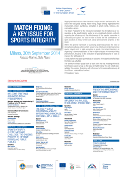 Milano, 30th September 2014