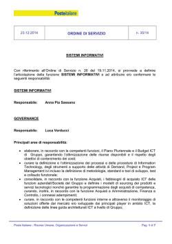 OdS 35 - Slp Cisl Roma Capitale e Rieti