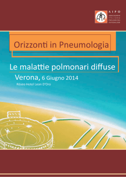 Orizzonti in pneumologia : Le Malattie Polmonari Diffuse