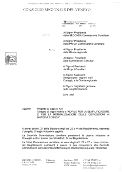 CONSIGLIO REGIONALE DEL VENETO