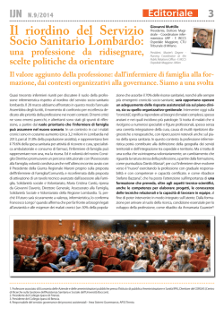 Il riordino del Servizio