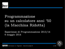 slides - Dipartimento di Informatica