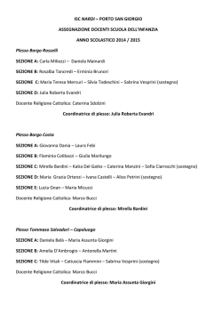 ISC NARDI &ndash; PORTO SAN GIORGIO ASSEGNAZIONE DOCENTI