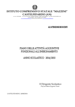 Calendario-riunioni - Istituto Comprensivo Mazzini Castelfidardo