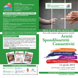 Artriti Spondiloartriti Connettiviti