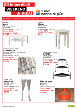 Gli imperdibili di IKEA! WEEKEND