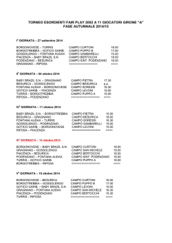 Esordienti Autunno 2014 - F.I.G.C
