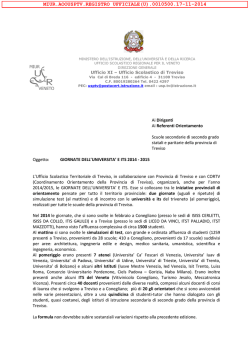 Nota UST - Treviso &ndash; Ufficio scolastico territoriale