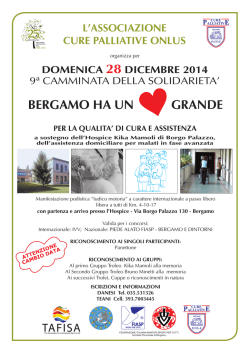 BERGAMO HA UN GRANDE - Associazione Cure Palliative