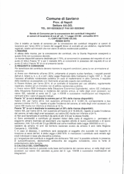 bando_locazione - Comune di Saviano