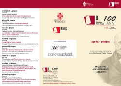 Il programma - Comune di Firenze