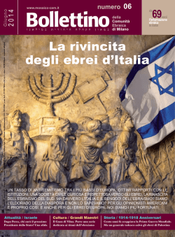 n&deg; 6 - Giugno 2014 Scarica il PDF