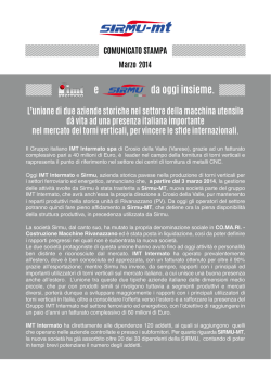 PDF Comunicato Stampa Integrale