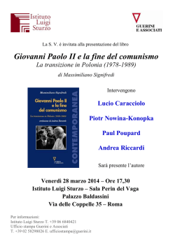 Giovanni Paolo II e la fine del comunismo