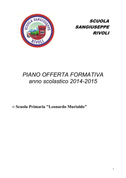 POF Elementari 14-15 - San Giuseppe Rivoli