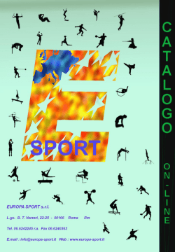catalogo lotta - Europa Sport