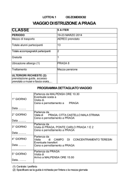 Elenco e programmi viaggi istruzione (15 Lotti)