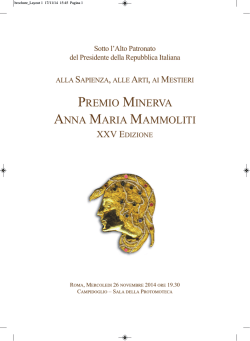 pRemio mineRva anna maRia mammoliti