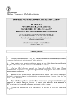 Expo 2015 - Diocesi di Bergamo