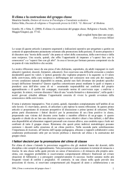 IRC e costruzione del gruppo classe