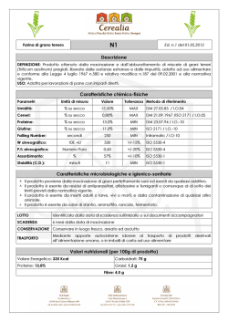 Descrizione Caratteristiche chimico-fisiche