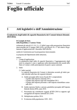 Foglio ufficiale - Repubblica e Cantone Ticino